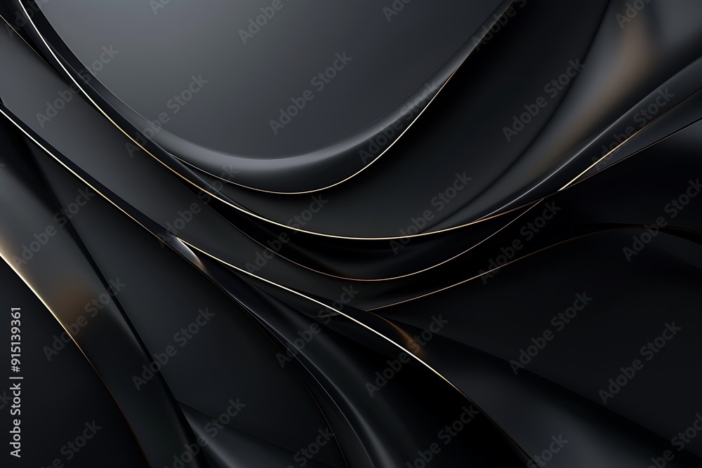 Abstract Black and Gold Swirls Abstract Black and Gold Swirls