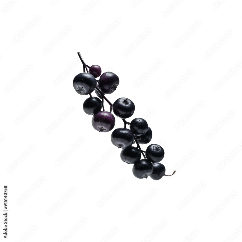 photo of salal berries on a white background It can be used as graphic design photo of salal berries on a white background It can be used as graphic design