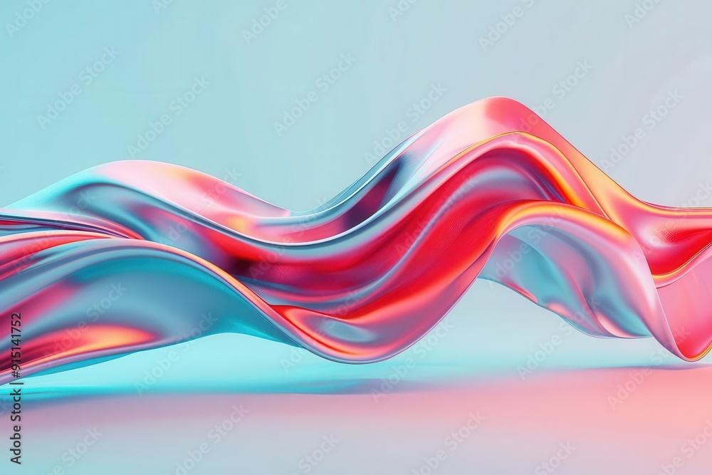 Abstract digital waves with dynamic motion, tech background, modern flow
