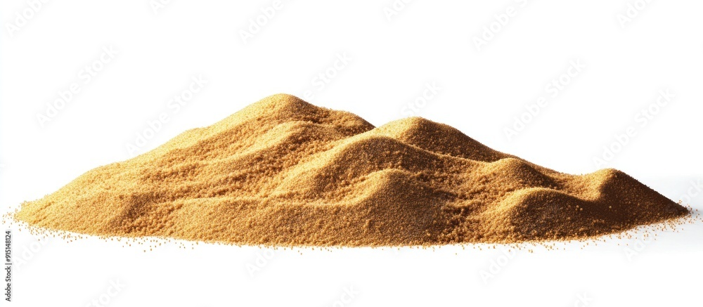 Pile of Brown Sugar on White Background Pile of Brown Sugar on White Background