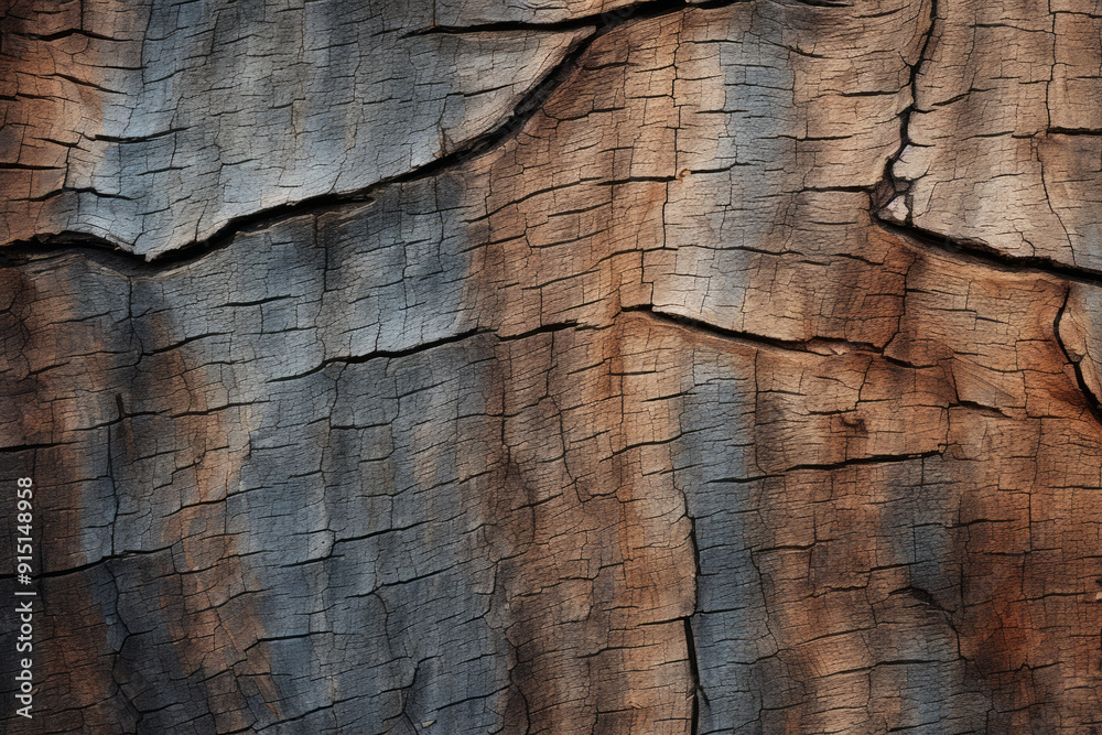 Processed collage of old tree bark trunk material texture. Background for banner, backdrop