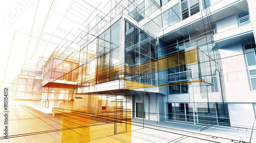 The Fascinating World of Abstract Architectural Drawings: A Blend of Creativity and Innovation. Showcasing Unconventional Designs and Inspiring Spatial Concepts.