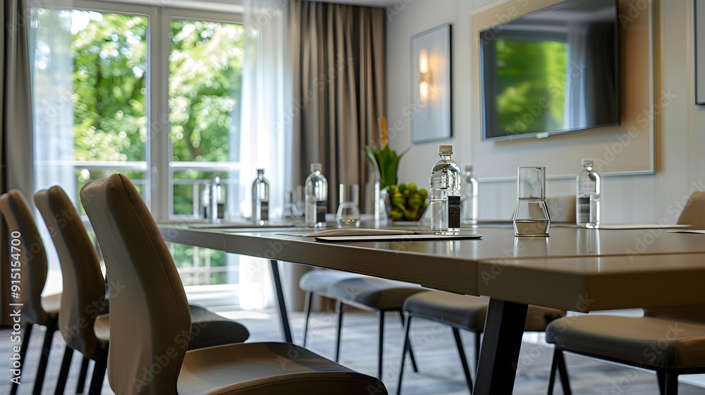 The hotels meeting room offers a modern The hotels meeting room offers a modern