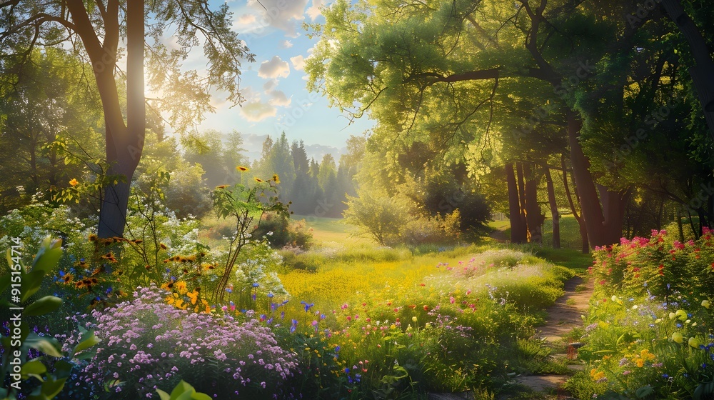 The land where dense trees turn into green The land where dense trees turn into green