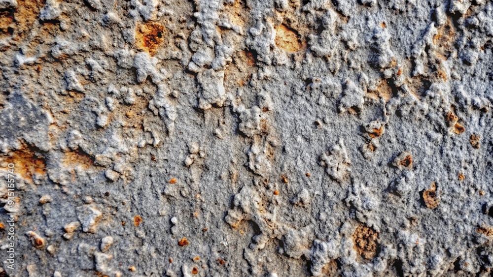 Close-up of textured, weathered surface with rust patches. Close-up of textured, weathered surface with rust patches.