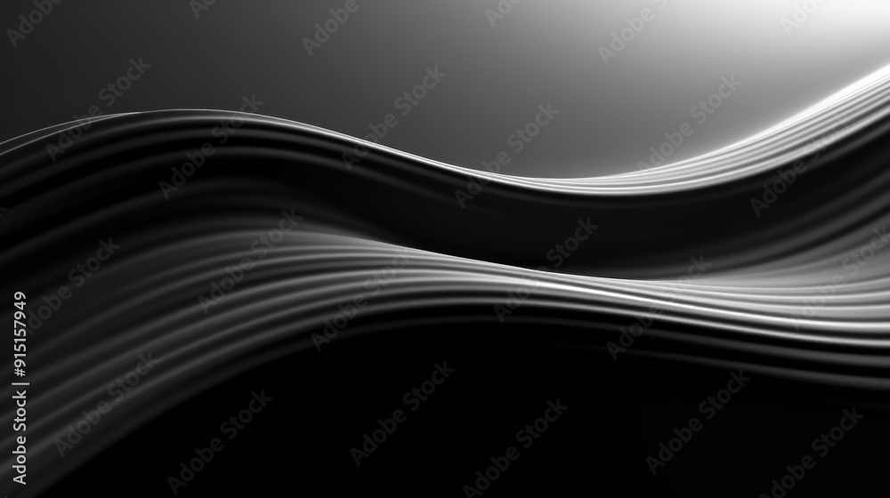 Abstract Black and White Wavy Background Abstract Black and White Wavy Background