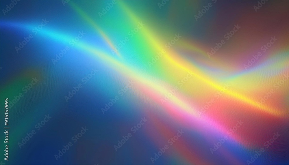 Abstract Holographic Rainbow Flare Background with Blurred Light Refraction Overlay Abstract Holographic Rainbow Flare Background with Blurred Light Refraction Overlay