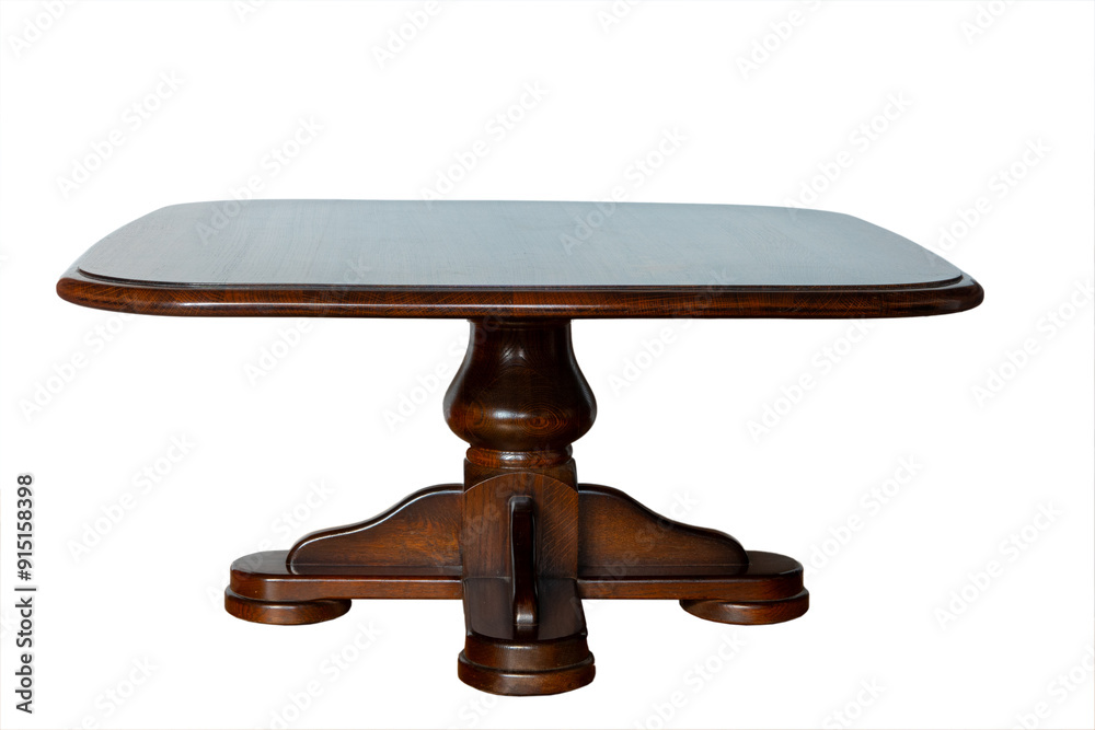 wooden brown table isolated on white background wooden brown table isolated on white background