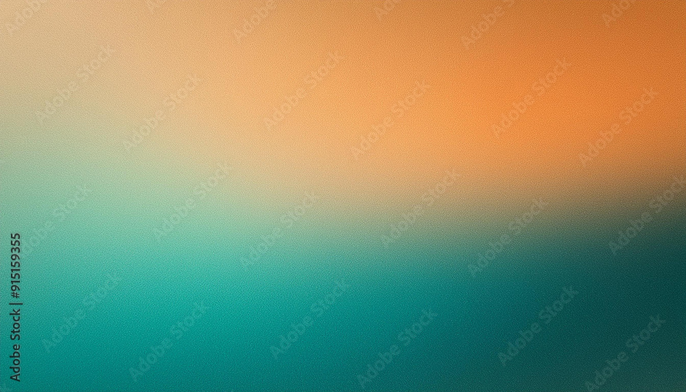 Serene Gradient Horizon. Tranquil Blend of Cool Teal Fading into Warm Sunset Orange, Textured Abstract Backdrop Banner with Copy Space Serene Gradient Horizon. Tranquil Blend of Cool Teal Fading into Warm Sunset Orange, Textured Abstract Backdrop Banner with Copy Space