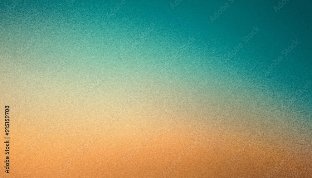 Serene Gradient Horizon. Tranquil Blend of Cool Teal Fading into Warm Sunset Orange, Textured Abstract Backdrop Banner with Copy Space Serene Gradient Horizon. Tranquil Blend of Cool Teal Fading into Warm Sunset Orange, Textured Abstract Backdrop Banner with Copy Space