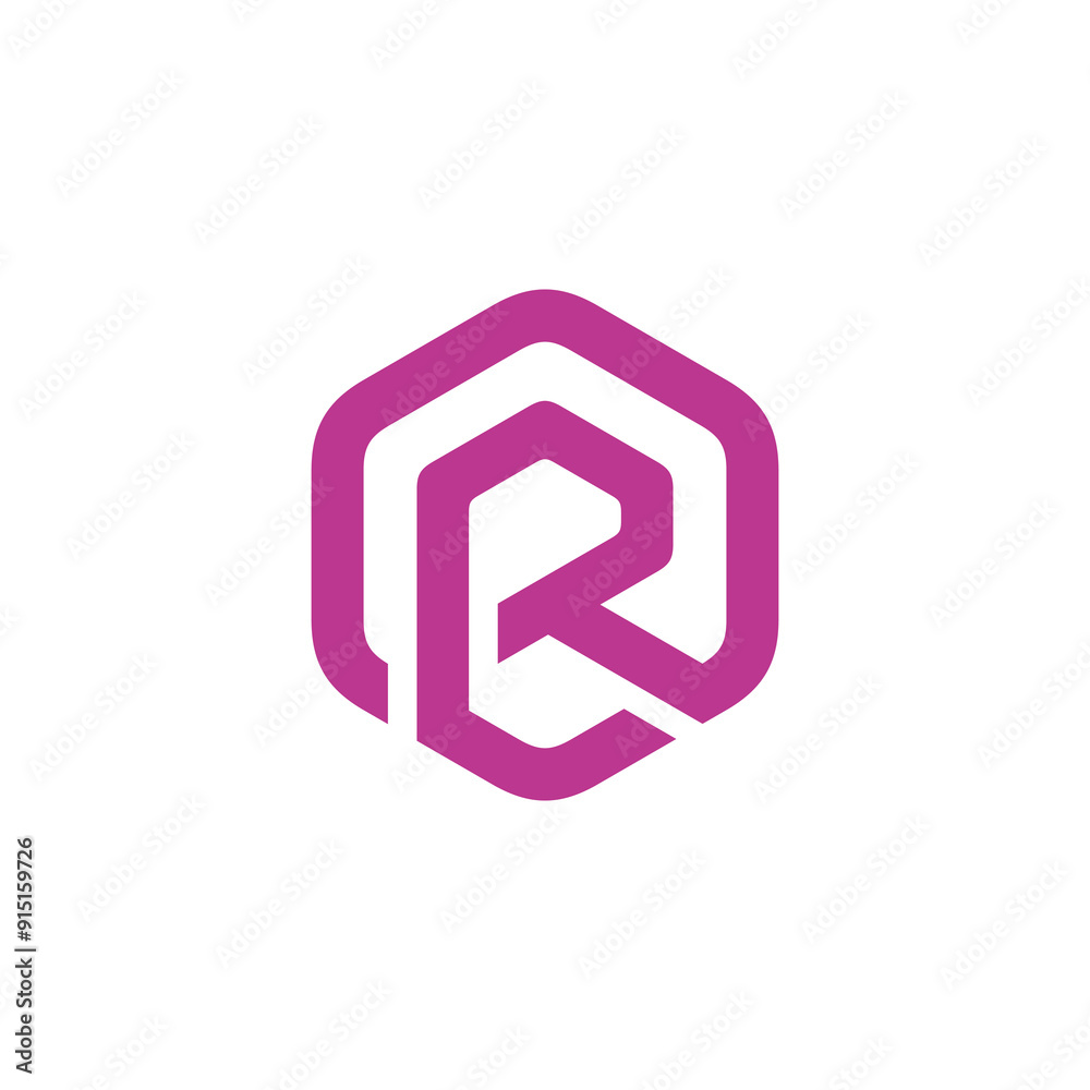 Hexagon Letter R Logo design vector template Hexagon Letter R Logo design vector template