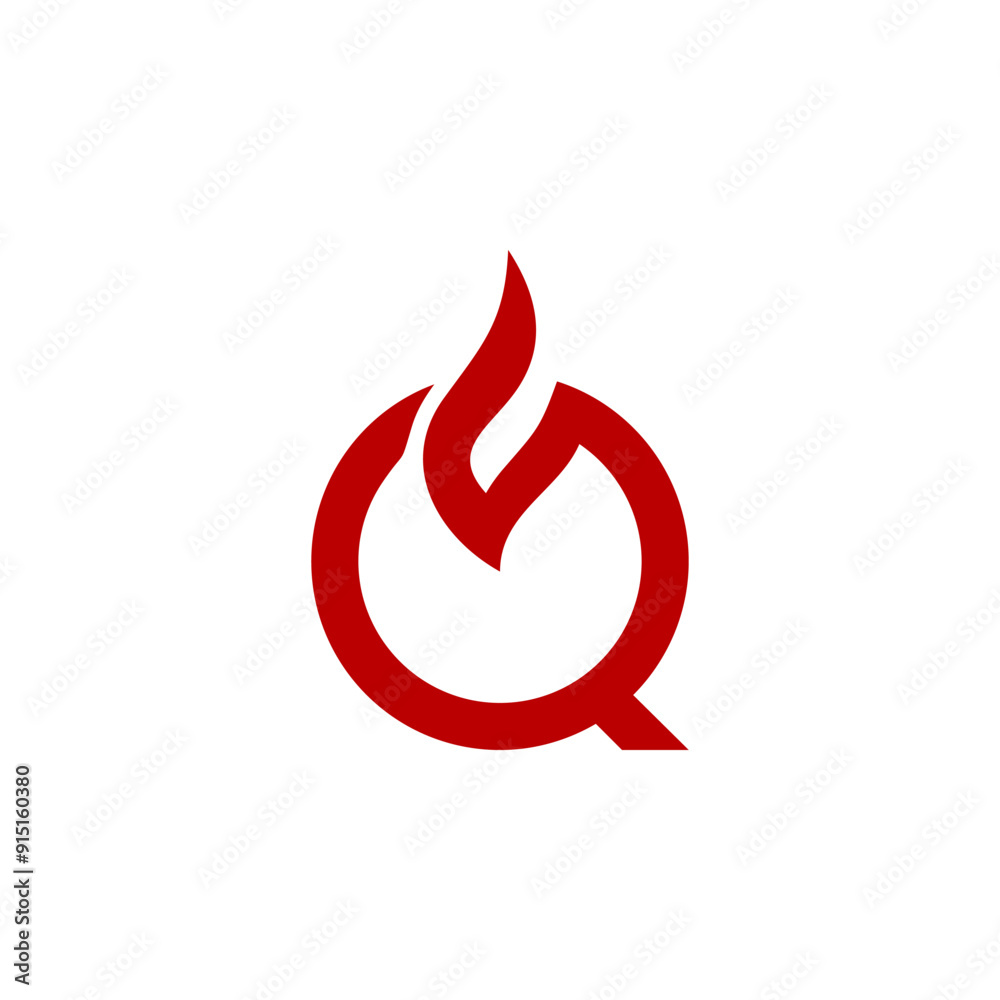 a combination of fire and initials, or letters, or alphabet, or numbers in the form of a logo and vector in red color for business purposes and others a combination of fire and initials, or letters, or alphabet, or numbers in the form of a logo and vector in red color for business purposes and others