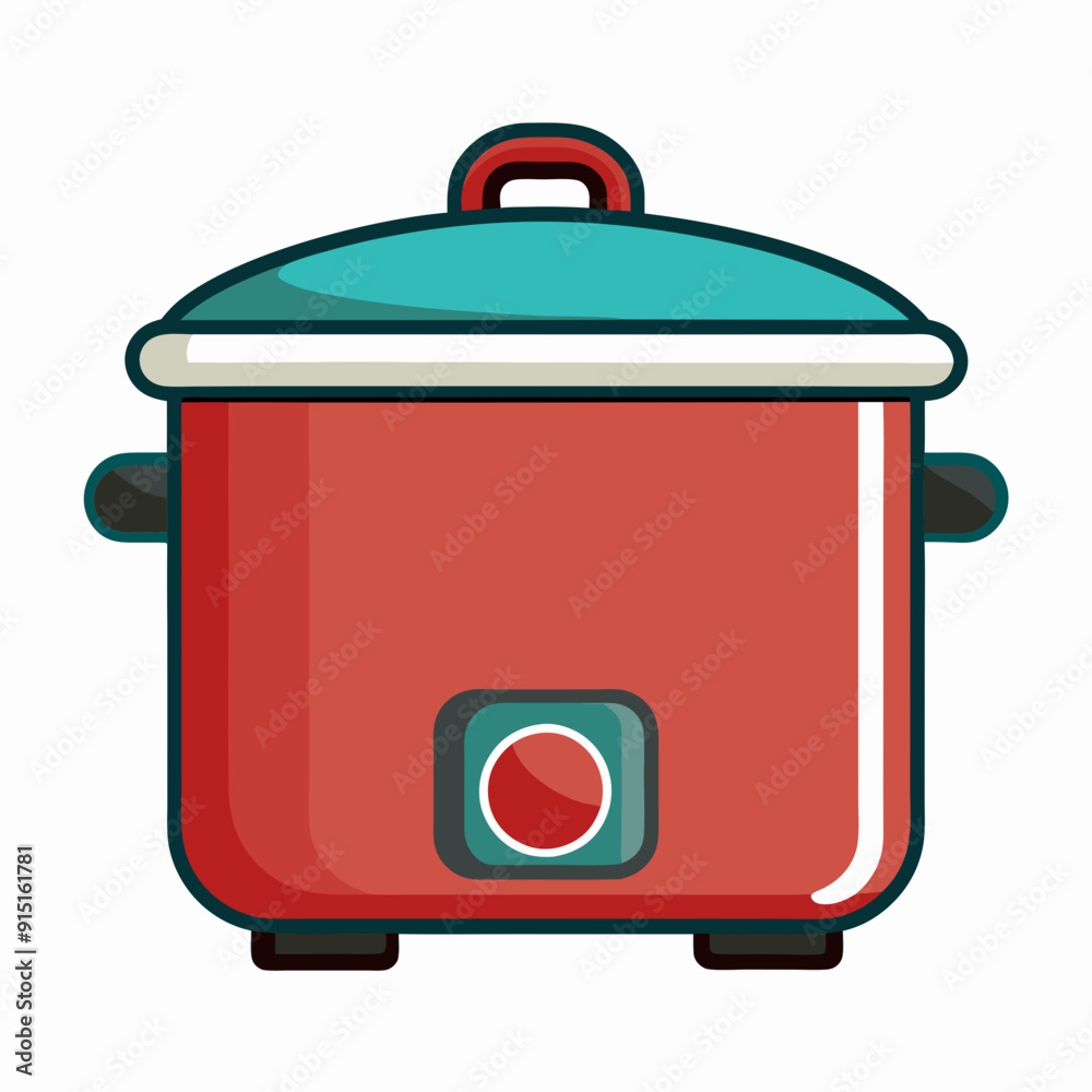 Crockpot art vector illustration Crockpot art vector illustration