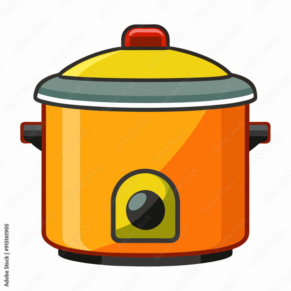 Crockpot art vector illustration Crockpot art vector illustration