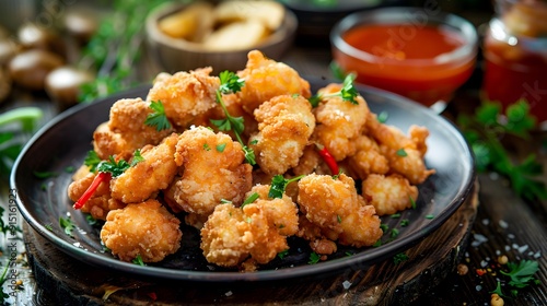 Crauts fried until crisp are served