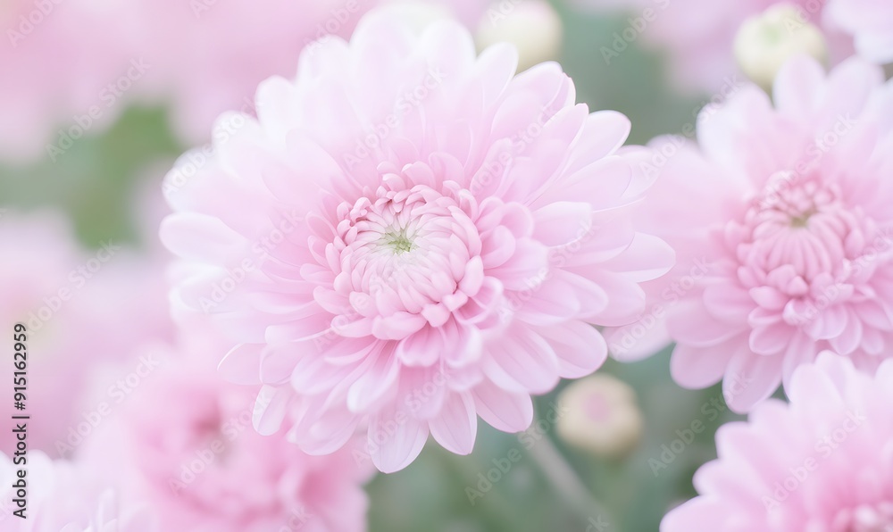 Fototapeta premium Chrysanthemums, Generative AI