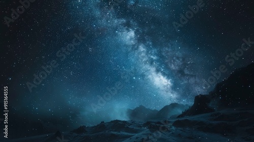 A magical night sky filled with stars and the Milky Way galaxy.