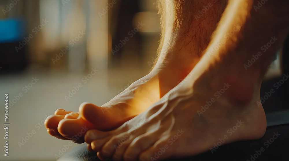 A close-up of a foot being massaged, indicating relief from the pain of plantar fasciitis or similar conditions 