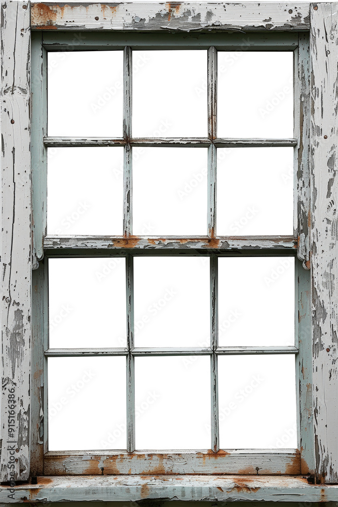 Naklejka premium Old window frame