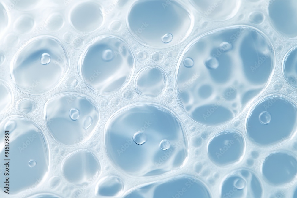 Macro shot of block copolymer in an emulsion, illustrating the formation of stable droplets. High-resolution, detailed textures, crisp focus Macro shot of block copolymer in an emulsion, illustrating the formation of stable droplets. High-resolution, detailed textures, crisp focus
