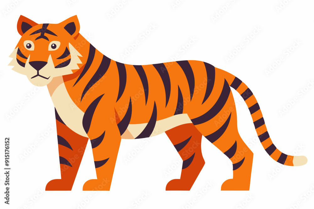 A Tiger vector art illustration A Tiger vector art illustration