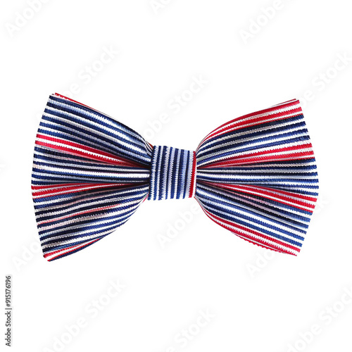 Bow tie of stripe pattern clip art