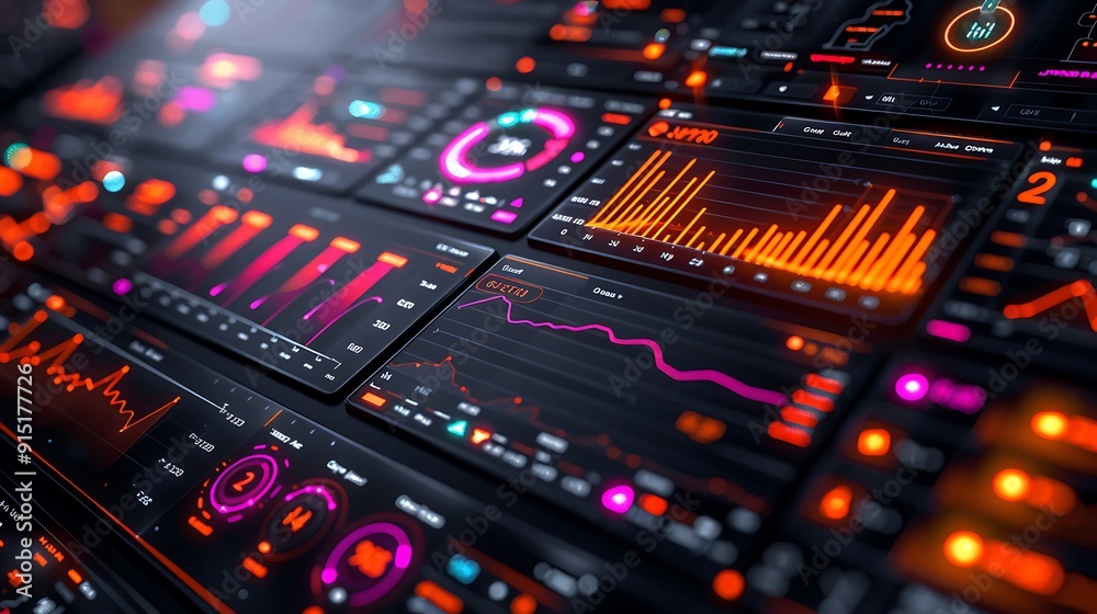A 3D render of a customer segmentation dashboard, featuring different customer segments and targeting strategies, vibrant colors, sleek design, clear layout, interactive elements, A 3D render of a customer segmentation dashboard, featuring different customer segments and targeting strategies, vibrant colors, sleek design, clear layout, interactive elements,
