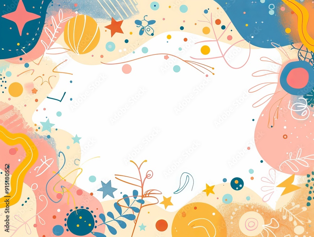 Colorful invitation template Colorful invitation template