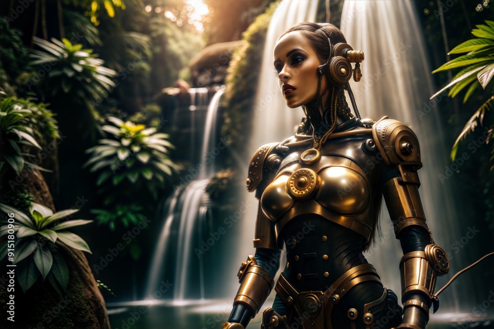 Fototapeta premium cyber woman