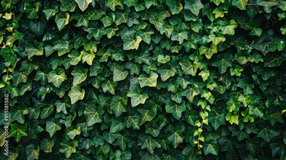 A close-up photo of a wall completely covered in a thick layer of green ivy leaves, creating a vibrant and textured background. The leaves are densely packed together, showcasing a range of green shad A close-up photo of a wall completely covered in a thick layer of green ivy leaves, creating a vibrant and textured background. The leaves are densely packed together, showcasing a range of green shad