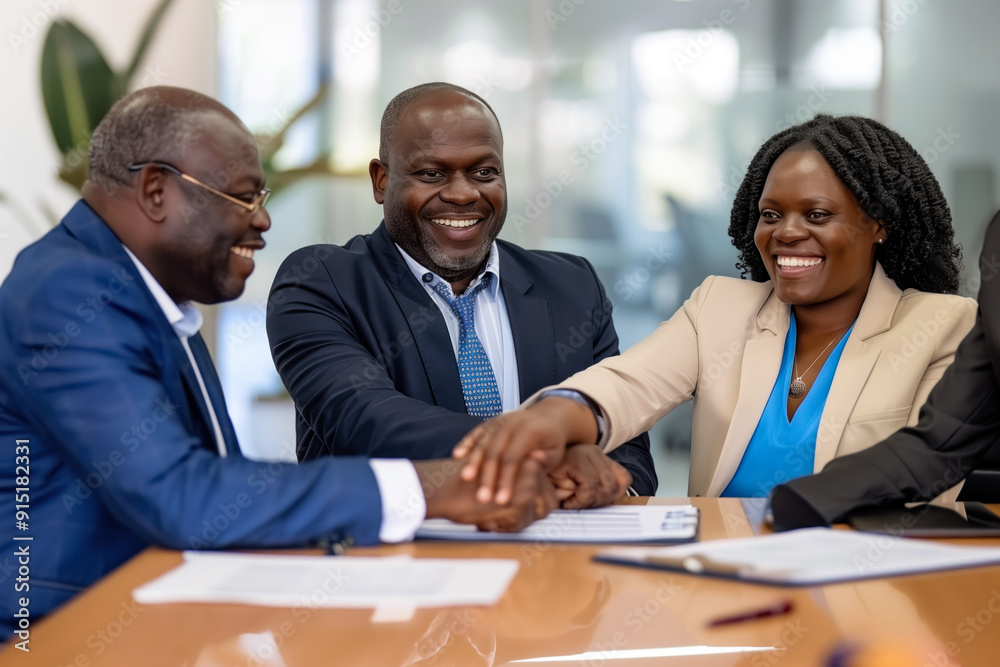 Business team shaking hands in agreement Business team shaking hands in agreement