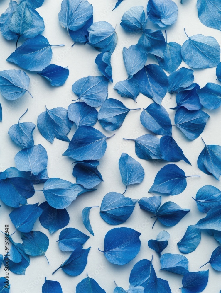 White table with blue flowers White table with blue flowers
