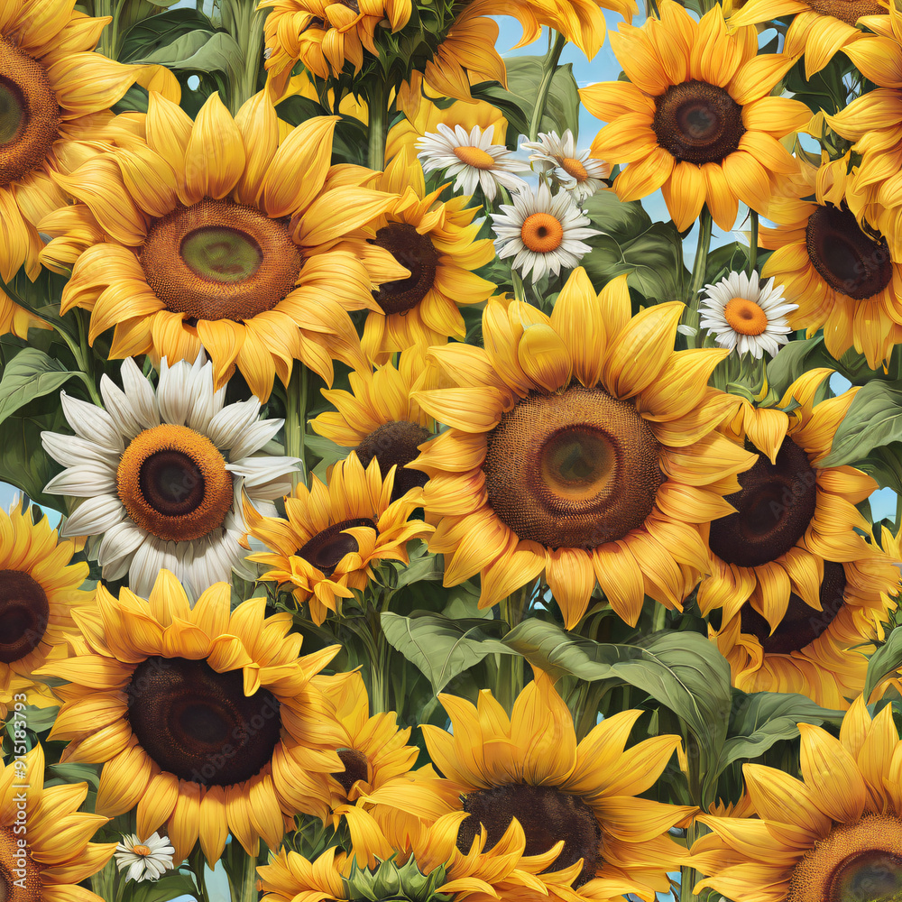 sunflowers background sunflowers background