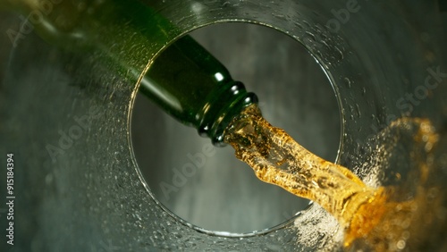 Freeze motion of pouring be...