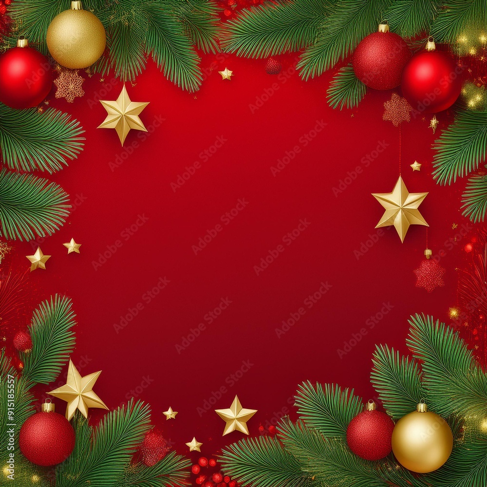 original wide format image in red tones with space for text. theme of Christmas original wide format image in red tones with space for text. theme of Christmas