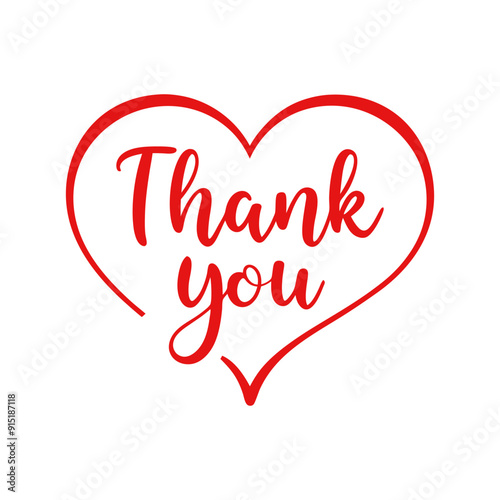 A Handwritten Thank You Text Card