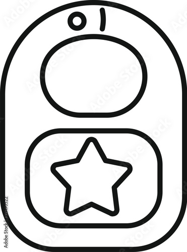 Baby monitor icon showing sleeping baby with star