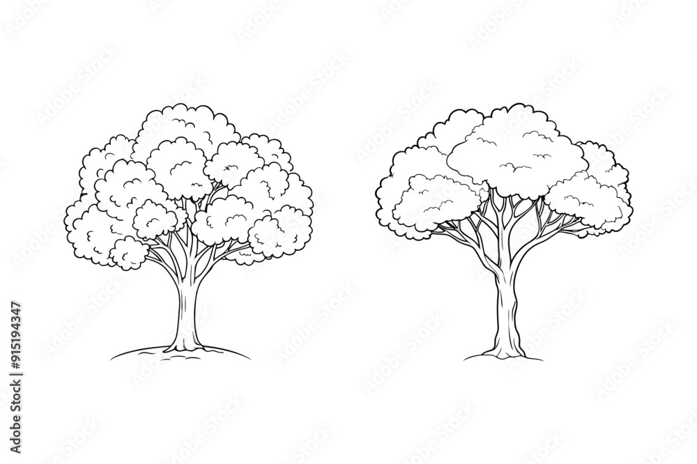 tree vector line art illustration free silhouette tree vector line art illustration free silhouette