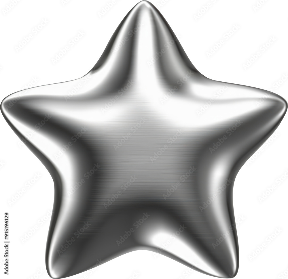 Shiny metal star Shiny metal star