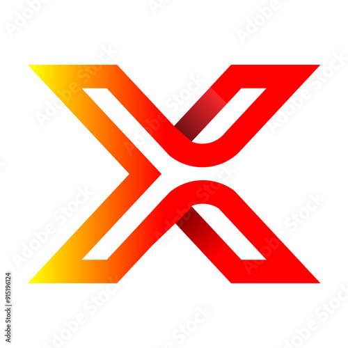 Web lline modern color full logo design