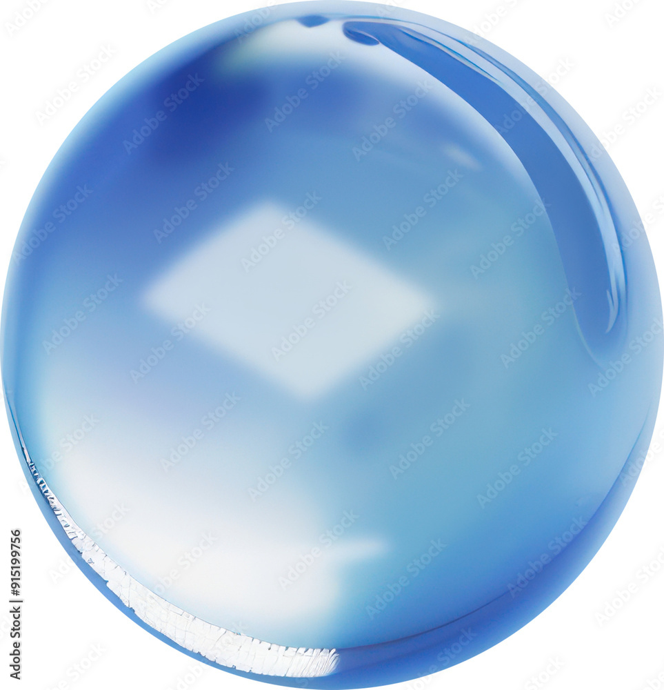 Obraz premium Blue glass orb