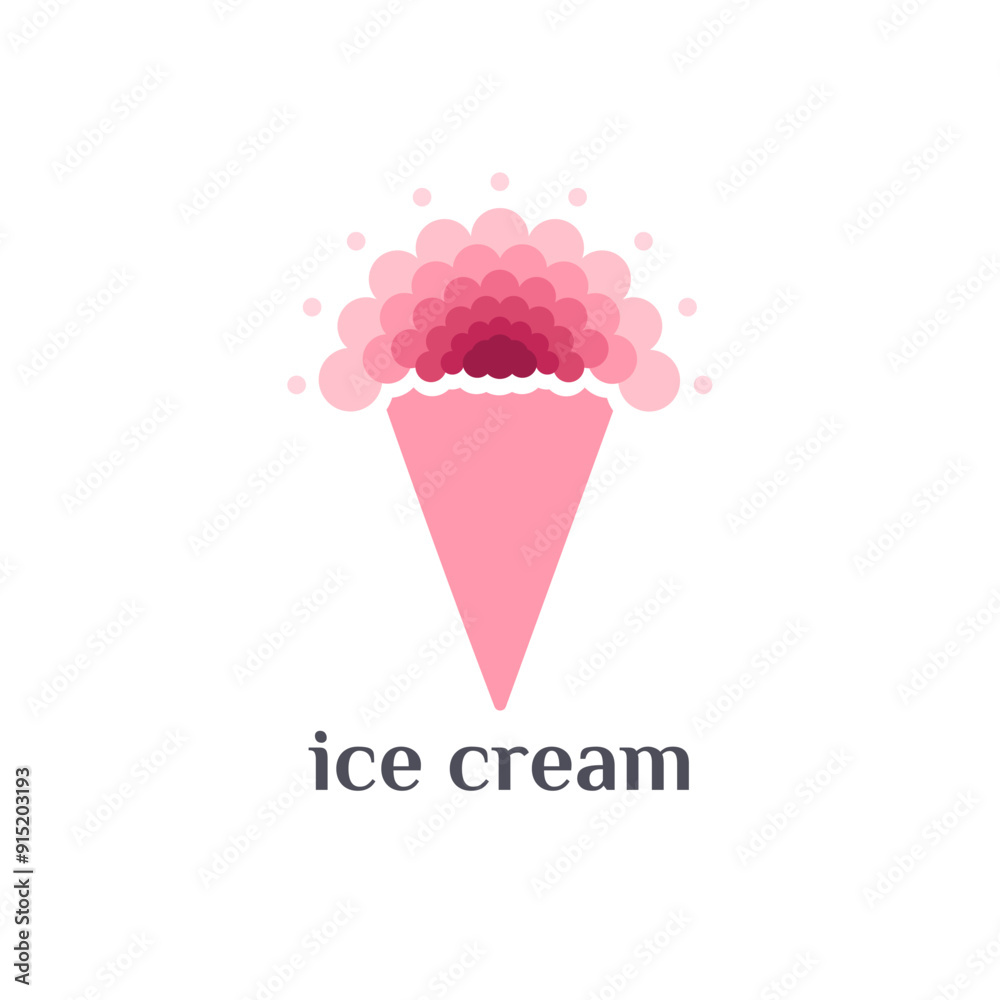Vector logo design template. Ice Cream sign. Vector logo design template. Ice Cream sign.