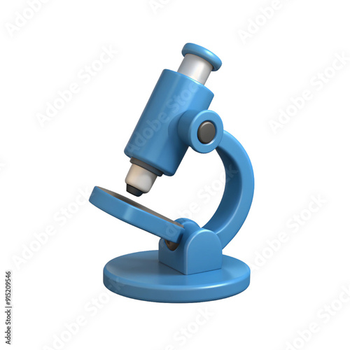 microscope isolated on a white background