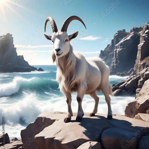 goat on mountain