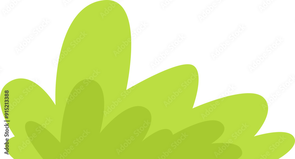 green Bush leaf flat design for decorate illustration design green Bush leaf flat design for decorate illustration design