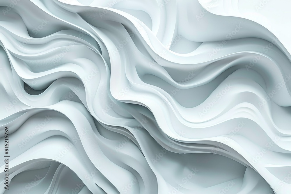 A stylized image of wavy lines on a white abstract background A stylized image of wavy lines on a white abstract background
