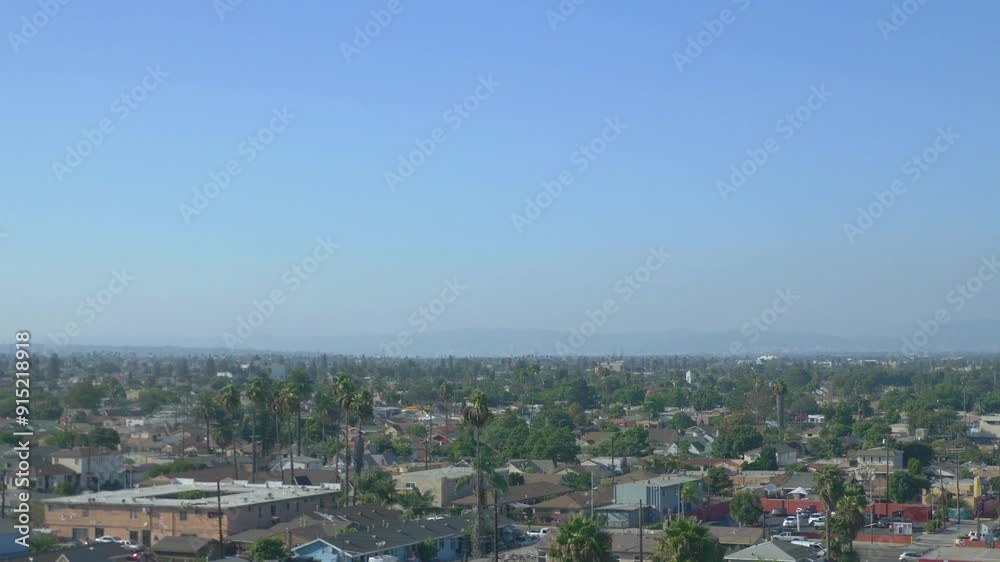Aerial view of city of Los Angeles in California in 4k slow motion 60fps Aerial view of city of Los Angeles in California in 4k slow motion 60fps