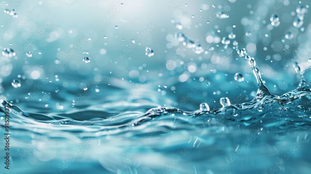 Close-up image of blue water body with bubbles on surface and clear sky in background Close-up image of blue water body with bubbles on surface and clear sky in background