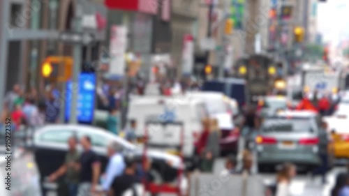 Wallpaper Mural Traffic in the Center of New York City in 4K slow motion 60fps Torontodigital.ca
