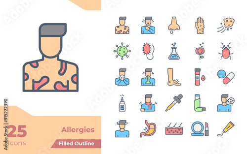 Allergies Filled Color Icon